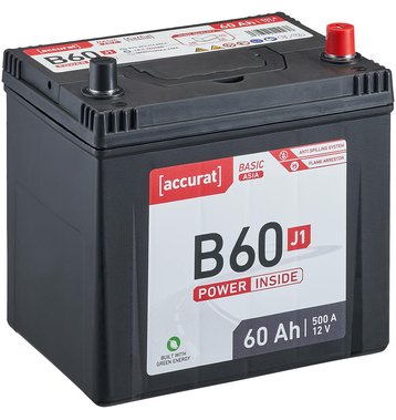 Accurat Basic Asia B60 J1 Autobatterie 60Ah