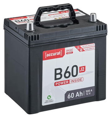Accurat Basic Asia B60 J2 Autobatterie 60Ah