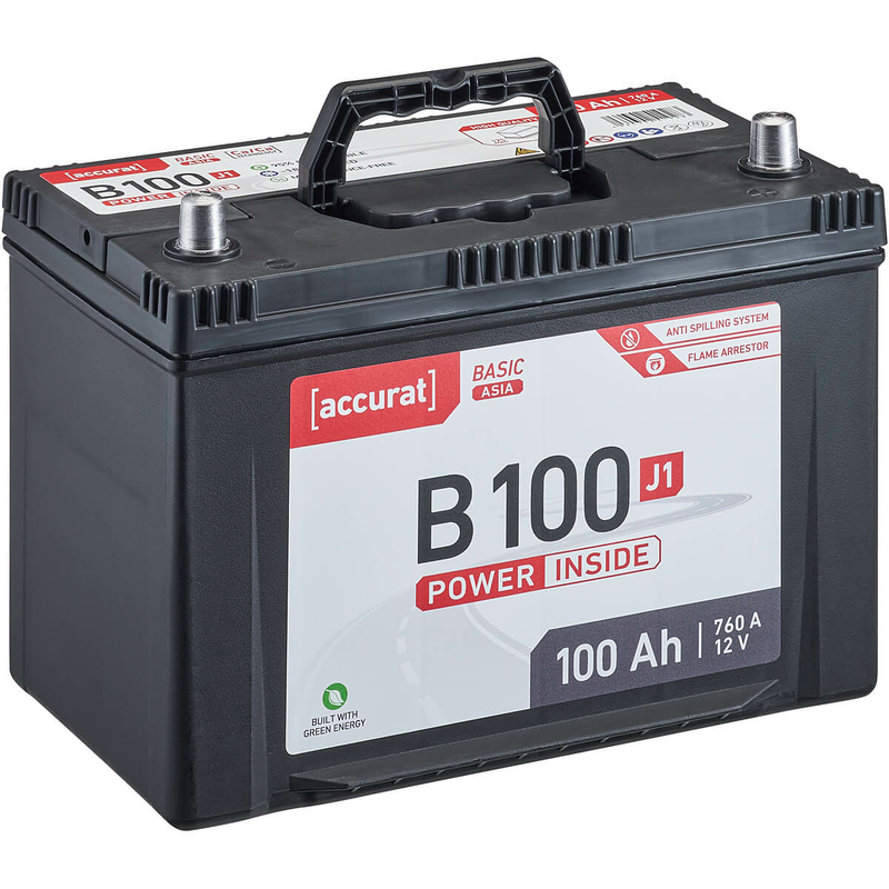 Accurat Basic B100 J1 Autobatterie 100Ah