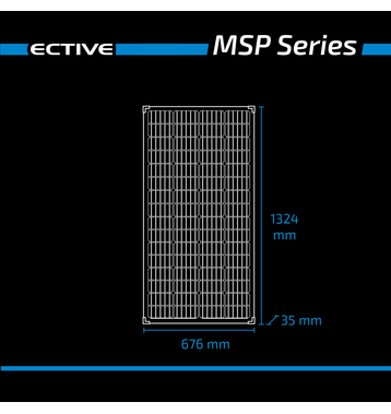 ECTIVE MSP 175s Black Monokristallines Solarmodul 175W (gebraucht, Zustand gut)