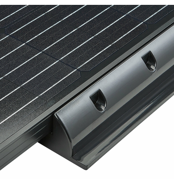 ECTIVE 2-teilig kurze Haltespoiler für Solarmodule (schwarz)