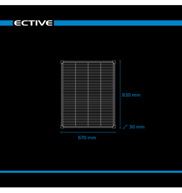 ECTIVE SSP 100C Black (compact) Schindel Monokristallin Solarmodul 100W