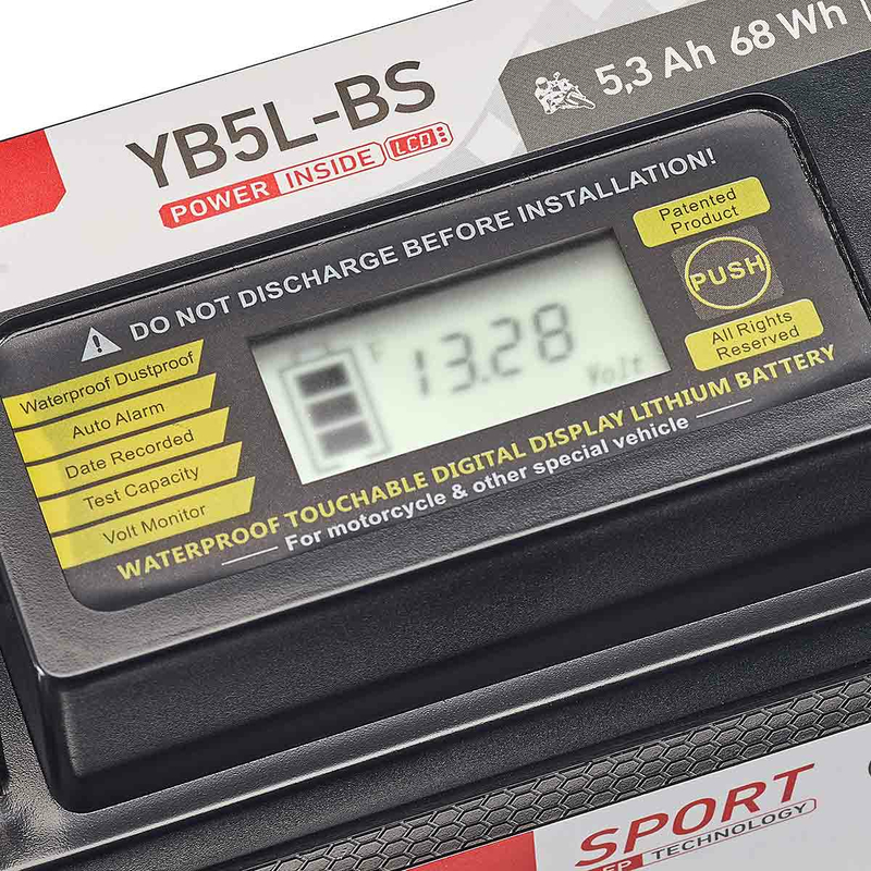 Accurat Sport LFP YTX7L-BS 6 Ah Batterie de moto au lithium