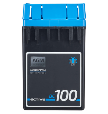 ECTIVE DC 100 AGM Slim 12V Versorgungsbatterie 100Ah