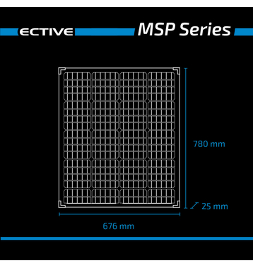 ECTIVE MSP 100s Black Monokristallines Solarmodul 100W (gebraucht, Zustand gut)