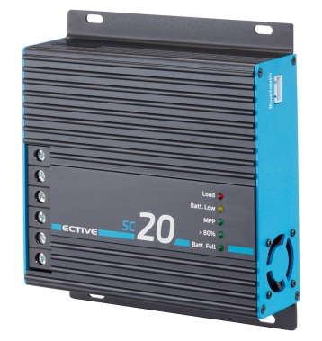 ECTIVE SC 20 MPPT Solar-Laderegler fr 12/24V Versorgungsbatterien 240Wp/480Wp 50V 20A (gebraucht, Zustand gut)