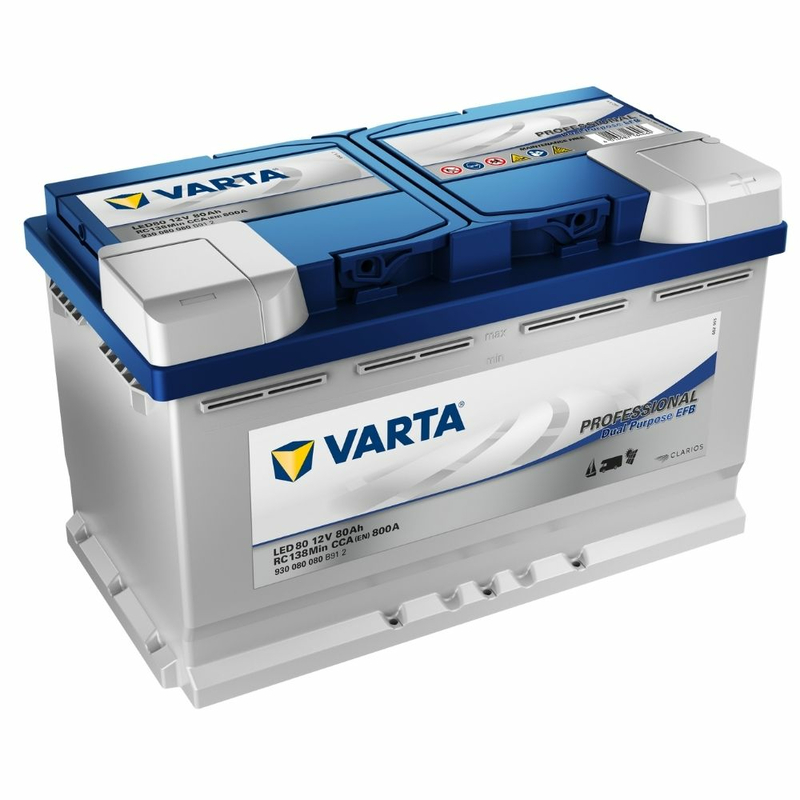 VARTA Dual Purpose LED80 Versorgungsbatterie 80Ah