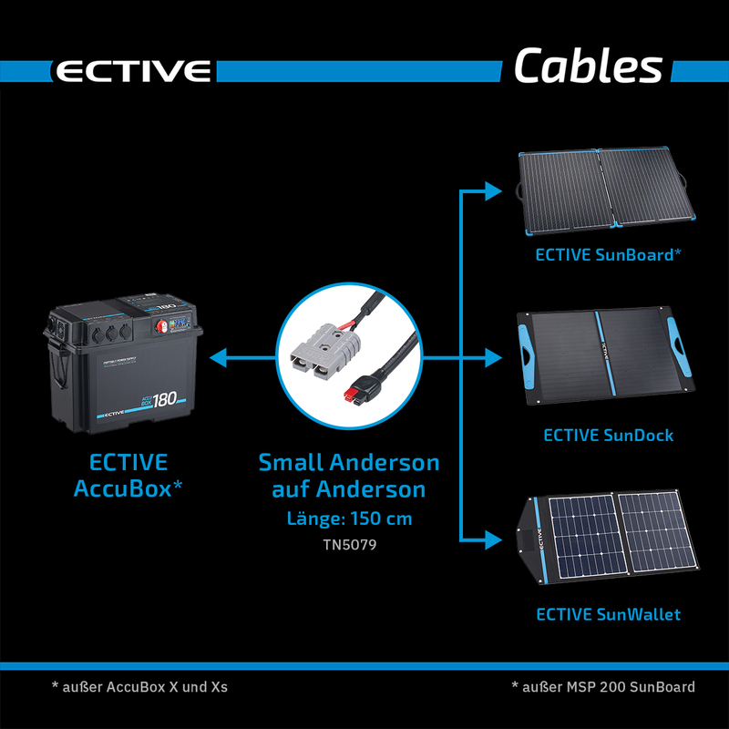 ECTIVE Adapter Anderson small zu Anderson für AccuBox Powerstation