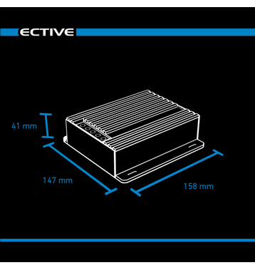 ECTIVE DSC 35 MPPT Dual Solar-Laderegler für zwei 12V Batterien 500Wp 50V 35A