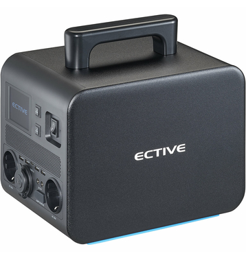 ECTIVE BlackBox 5 Powerstation 500W 512Wh Reine Sinuswelle 230V Lithiumbatterie 20Ah 25,6V (gebraucht, Zustand sehr gut)