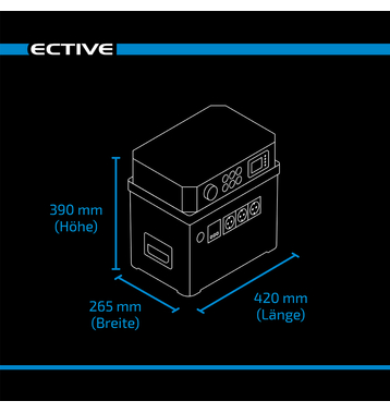 ECTIVE AccuBox 120S 3000W 1536Wh LiFePO4 Powerstation
