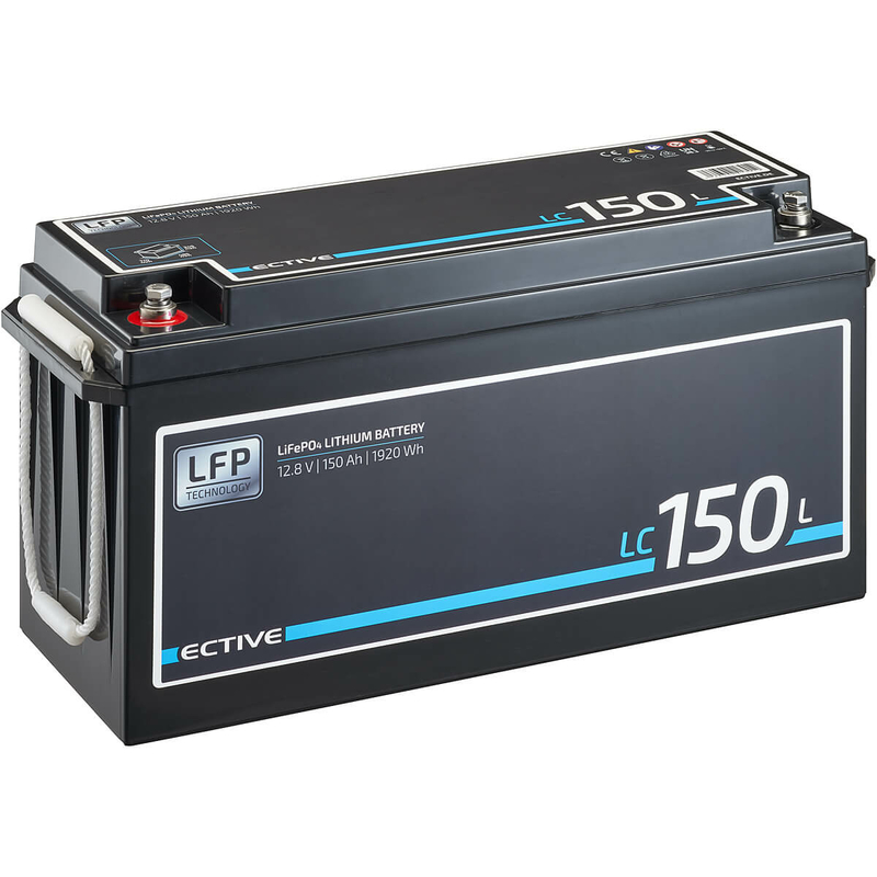 ECTIVE LC 150L 12V LiFePO4 Lithium Versorgerbatterie 150Ah