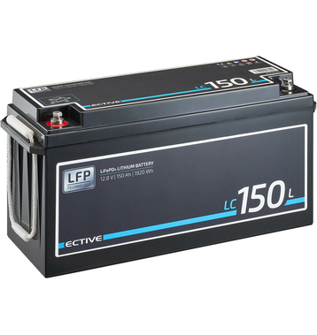 ECTIVE LC 150L 12V LiFePO4 Lithium Versorgungsbatterie 150 Ah (USt-befreit nach §12 Abs.3 Nr. 1 S.1 UStG)
