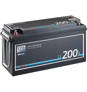 ECTIVE LC 200L BT 12V LiFePO4 Lithium Versorgungsbatterie 200 Ah (USt-befreit nach §12 Abs.3 Nr. 1 S.1 UStG)