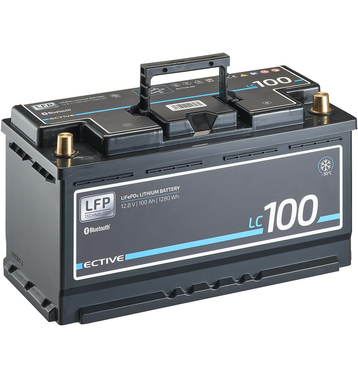 ECTIVE LC 100 LT 12V LiFePO4 Lithium Versorgungsbatterie 100 Ah (USt-befreit nach §12 Abs.3 Nr. 1 S.1 UStG)