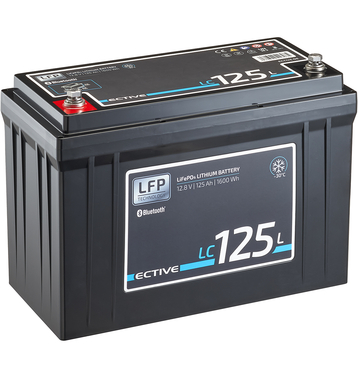 ECTIVE LC 125L LT 12V LiFePO4 Lithium Versorgungsbatterie 125 Ah (USt-befreit nach §12 Abs.3 Nr. 1 S.1 UStG)