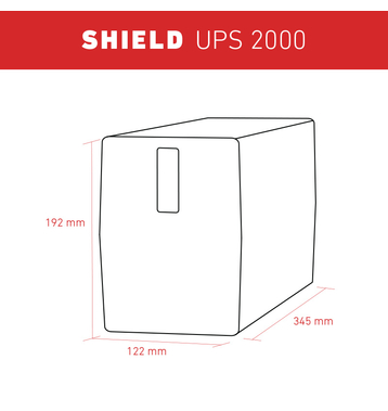 Accurat UPS Shield 2000 Netzinteraktive USV Anlage 230V 2000VA