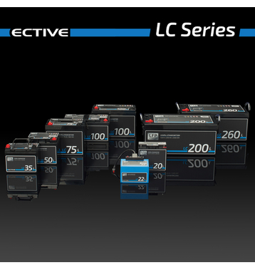 ECTIVE LC 80L 12V LiFePO4 Lithium Versorgungsbatterie 80Ah (USt-befreit nach §12 Abs.3 Nr. 1 S.1 UStG)