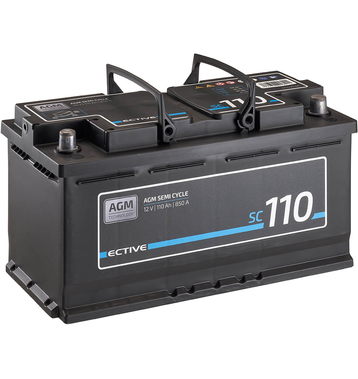 ECTIVE SC 110 AGM Semi Cycle Versorgungsbatterie 110Ah (USt-befreit nach §12 Abs.3 Nr. 1 S.1 UStG)