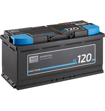 ECTIVE SC 120 AGM Semi Cycle Versorgungsbatterie 120Ah (USt-befreit nach §12 Abs.3 Nr. 1 S.1 UStG)