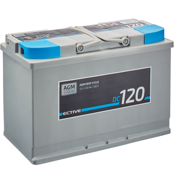 ECTIVE DC 120 AGM Deep Cycle 120Ah Versorgungsbatterien (USt-befreit nach §12 Abs.3 Nr. 1 S.1 UStG)