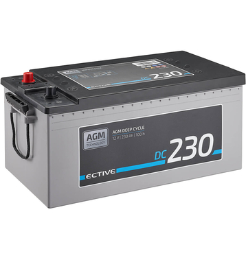 ECTIVE DC 230 AGM Deep Cycle 230Ah Versorgungsbatterie (USt-befreit nach §12 Abs.3 Nr. 1 S.1 UStG)