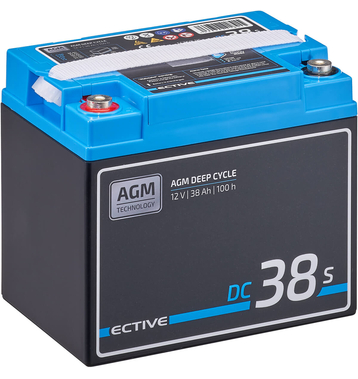 ECTIVE DC 38S AGM Deep Cycle mit LCD-Anzeige 38Ah...