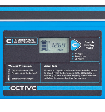 ECTIVE DC 46S AGM Deep Cycle mit LCD-Anzeige 46Ah Versorgungsbatterie (USt-befreit nach §12 Abs.3 Nr. 1 S.1 UStG)