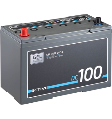 ECTIVE DC 100 GEL Deep Cycle 100Ah Versorgungsbatterie (USt-befreit nach §12 Abs.3 Nr. 1 S.1 UStG)