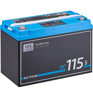 ECTIVE DC 115S GEL Deep Cycle mit LCD-Anzeige 115Ah Versorgungsbatterie (USt-befreit nach §12 Abs.3 Nr. 1 S.1 UStG)