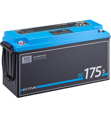 ECTIVE DC 175S GEL Deep Cycle mit LCD-Anzeige 175Ah Versorgungsbatterie (USt-befreit nach §12 Abs.3 Nr. 1 S.1 UStG)