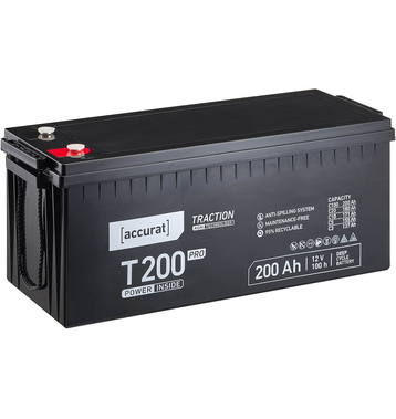 Accurat Traction T200 Pro AGM 12V Versorgungsbatterie...