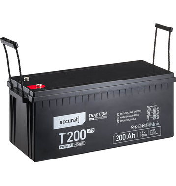 Accurat Traction T200 Pro AGM 12V Versorgungsbatterie 200Ah Bleiakku (USt-befreit nach §12 Abs.3 Nr. 1 S.1 UStG)