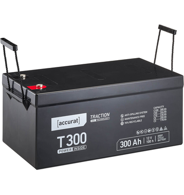 Accurat Traction T300 12V GEL Versorgungsbatterie 300Ah (USt-befreit nach §12 Abs.3 Nr. 1 S.1 UStG)