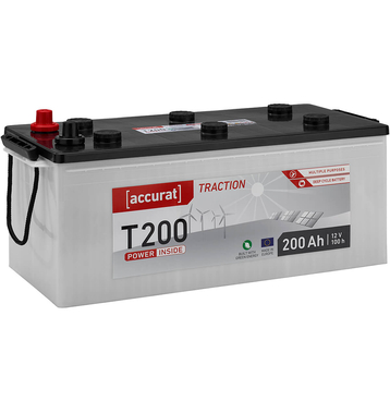 Accurat Traction T200 Versorgungsbatterie 200Ah (USt-befreit nach §12 Abs.3 Nr. 1 S.1 UStG)