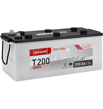 Accurat Traction T200 Versorgungsbatterie 200Ah (USt-befreit nach 12 Abs.3 Nr. 1 S.1 UStG)