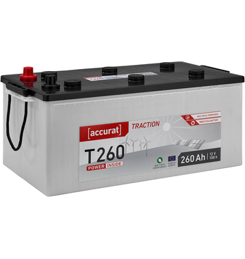 Accurat Traction T260 Versorgungsbatterie 260Ah (USt-befreit nach §12 Abs.3 Nr. 1 S.1 UStG)