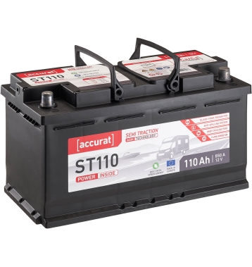 Accurat Semi Traction ST110 AGM Versorgungsbatterie 110Ah (USt-befreit nach §12 Abs.3 Nr. 1 S.1 UStG)