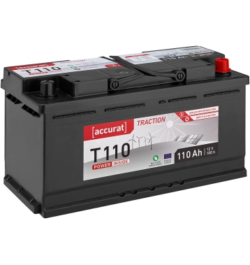 Accurat Traction T110 SMF Versorgungsbatterie 110Ah (USt-befreit nach §12 Abs.3 Nr. 1 S.1 UStG)