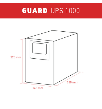 Accurat UPS Guard 1000 Online-USV System 230V 1000VA mit SNMP-Karte