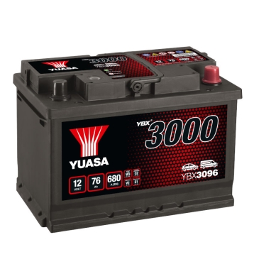 YUASA YBX3096 SMF Autobatterie 76Ah 680A