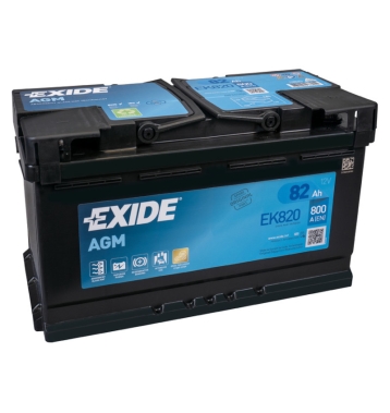Exide EK820 AGM-Batterie 82Ah 800A ersetzt EK800